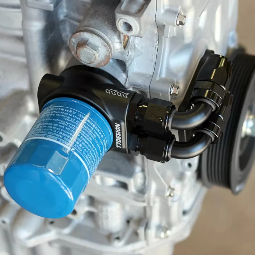 T7Design Oil Cooler Sandwich Plate (Non-Thermostatic) Honda K-Series K20 K24 - Image 4