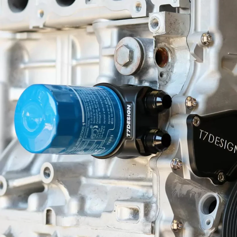 T7Design Oil Cooler Sandwich Plate (Non-Thermostatic) Honda K-Series K20 K24 - Image 7