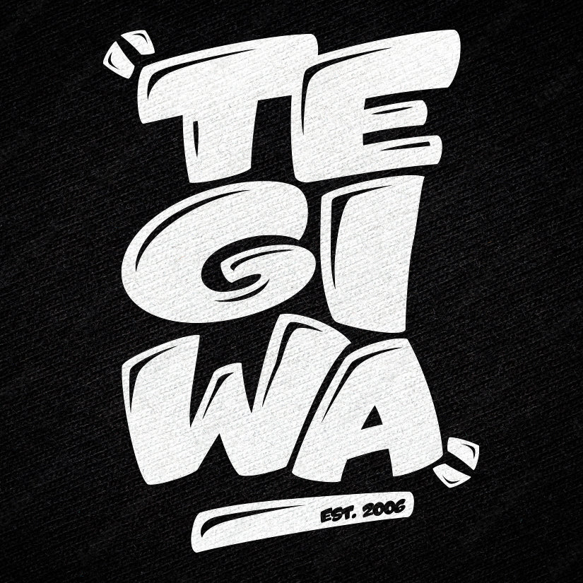 Tegiwa Stacked Logo T-Shirt Black - Image 5